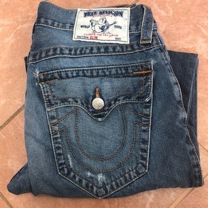 Men’s slim true religion jeans